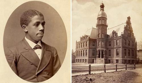 Edward Bouchet was a graduate of Yale College and the first African American to earn a Ph.D. at a U.S. university. He conducted his studies in the original Sloane Laboratoy (right), now the site of Jonathan Edwards College.