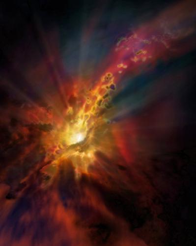 (Image by NRAO/AUI/NSF; Dana Berry/SkyWorks)