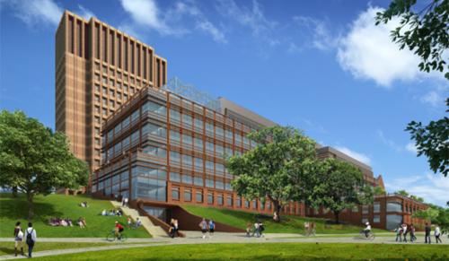 A rendering of the new teaching and research building.