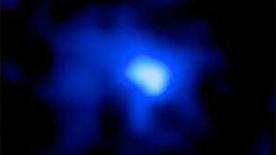 The galaxy EGS-zs8-1 sets a new distance record. It was discovered in images from the Hubble Space Telescope's CANDELS survey. (Image by NASA, ESA, P. Oesch, and I. Momcheva, and the 3D-HST and HUDF09/XDF teams)